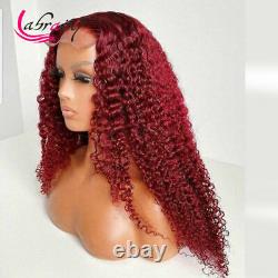 Transparent Lace Frontal Human Hair Wigs Kinky Deep Wave Pre Plucked Bleached
