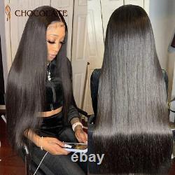 Transparent Lace Frontal Wig Brazilian Long Straight Human Hair Wigs For Women