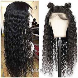 Water Wave Lace Front Human Hair Wig HD Transparent Wig Curly Lace Frontal Wig