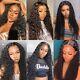Water Wave Lace Front Wig 13x4 Lace Frontal Human Hair Wigs For Black Women 4x4